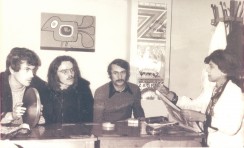 4. Radojka T. sa studentima 1973., na slici Martin Tomic?, Damir German, Zlatko Pus?ic?